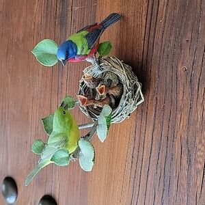 Danbury Mint Collectible "Painted Bunting" by Bob Guge. Vintage.